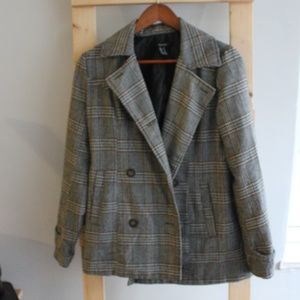 Forever 21 Plaid blazer